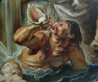 fragment of a copy of the Rubens's painting   The Union of Earth and Water 2010