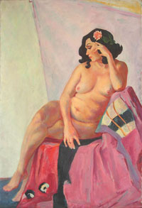 Female Figure 130x90 sm, oil on canvas, 2012