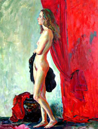 Female Figure 70x92 sm, oil on canvas 2011, not available