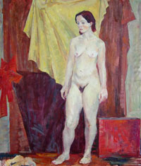 Female Figure 99x77 sm, oil on canvas, 2011
