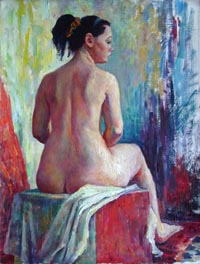 Female Figure 60x80 sm, oil on canvas, 2011