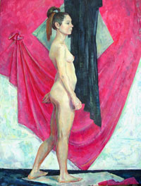 Female Figure120x90 sm, oil on canvas, 2011