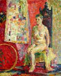 Female Figure 40x50 sm, oil on canvas, 2009