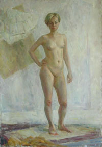 Female Figure 90x130 sm, oil on canvas, 2010