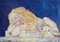 The Sleeping Lion 70x100 sm, oil on canvas, 2011