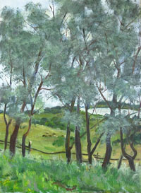 Willows 45x60 sm, oil on canvas, 2008