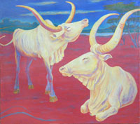 The Bulls 120x110 sm, oil on canvas, 2012