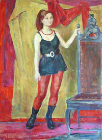 Female Portrait 80x100 sm, oil on canvas 2010