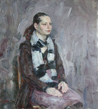 Female Portrait, 70x78 sm, oil on canvas, 2009