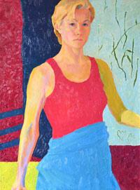 Selfportrait, 80x60 cm, oil on canvas, 2014