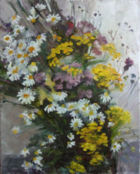The Flowers 40x50 sm, oil on canvas, 2008